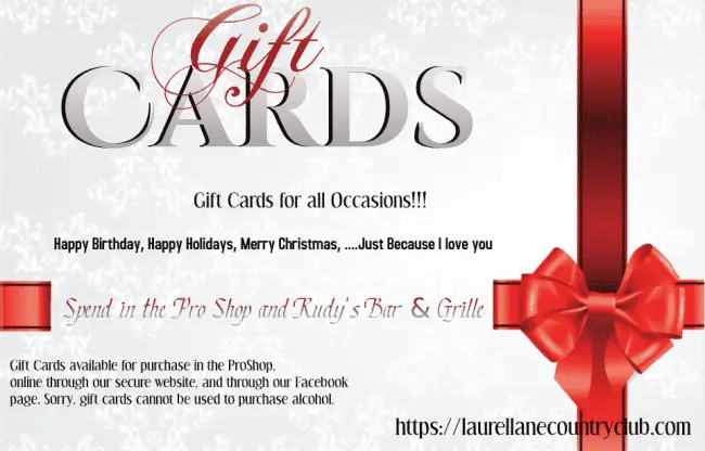 Laurel Lane Country Club Gift Cards