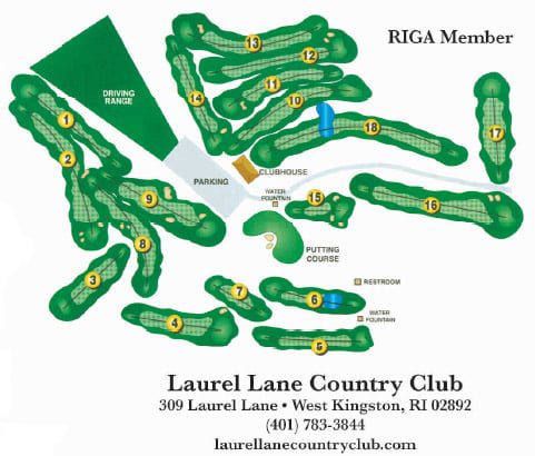 Laurel Lane Country Club Golf Course Layout
