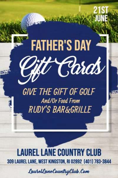 Father's Day Gift Cards for Golf and Food