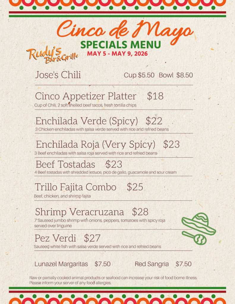 cinco de mayo menu