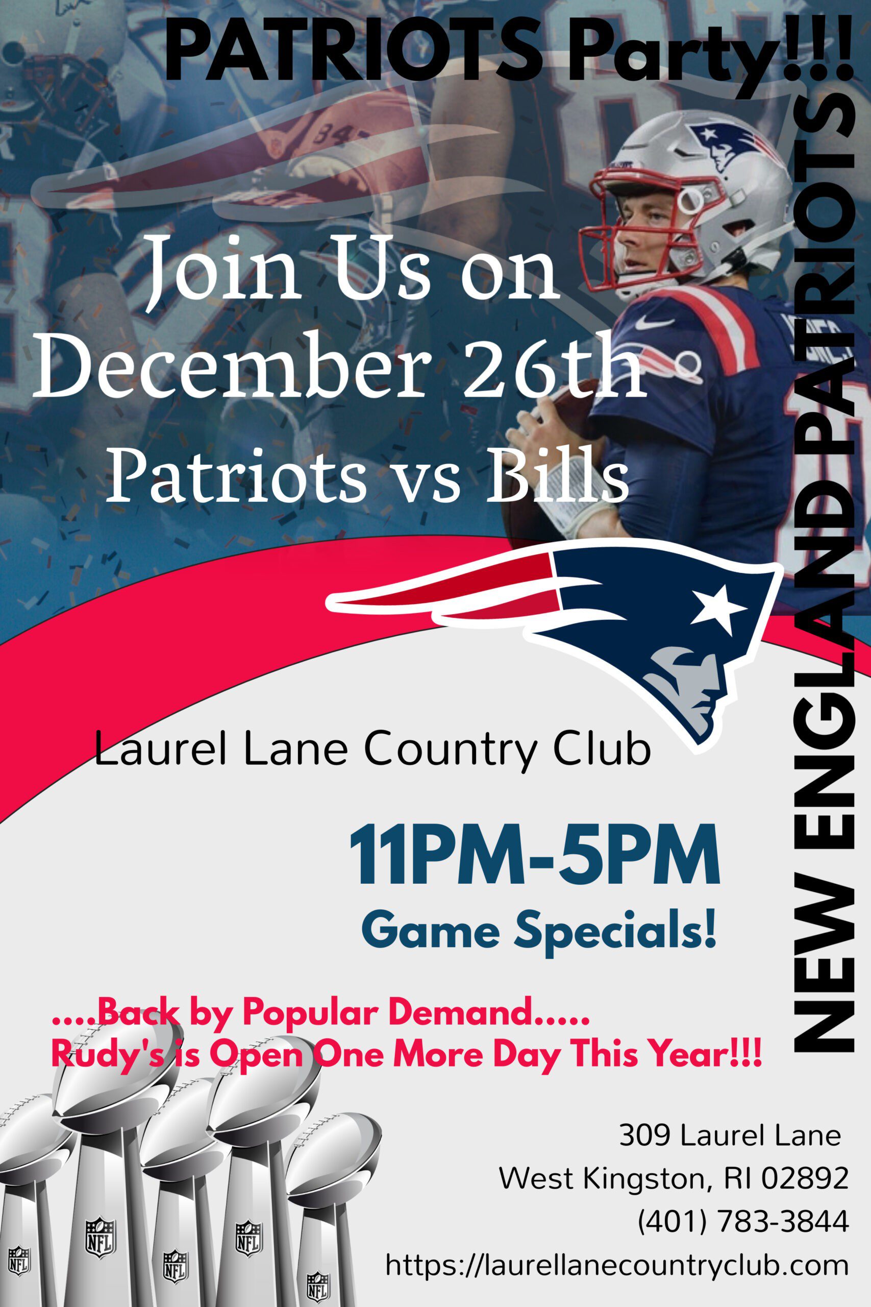 Patriots Party at Laurel Lane Country Club