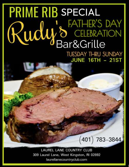 prime rib special father'sdayspecial at laurel lane country club