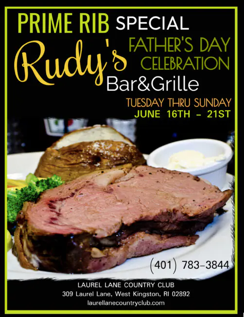 prime rib special father'sdayspecial at laurel lane country club