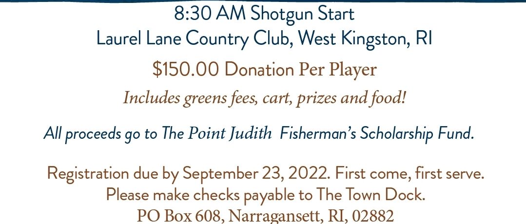 The Town Dock First Annual Fishermen's Golf Tournament