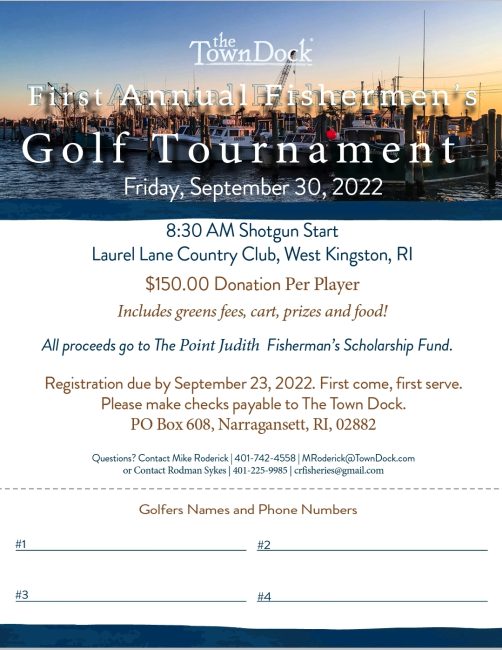 The Town Dock First Annual Fishermen's Golf Tournament
