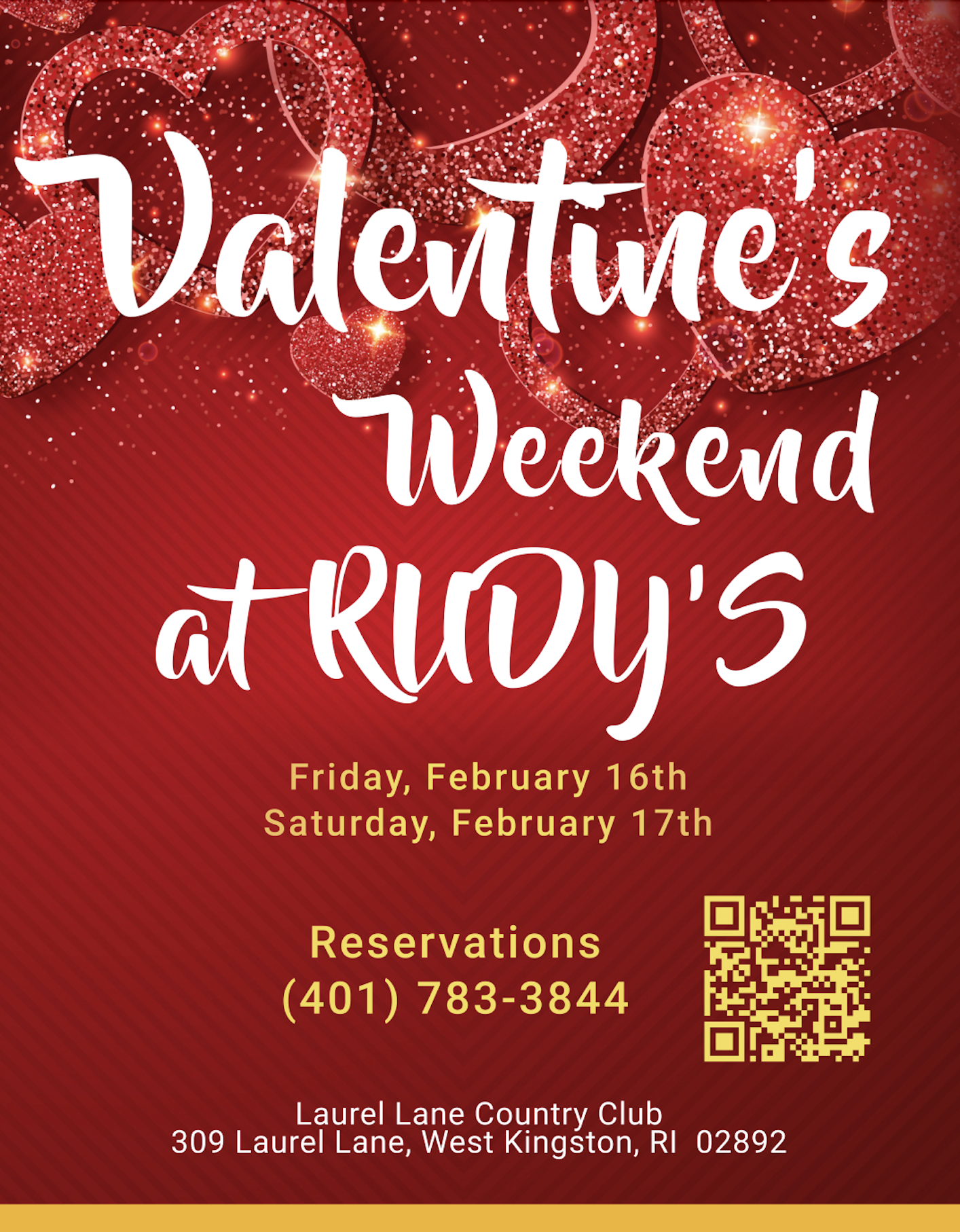 Valentine's Day Weekend at Rudy's